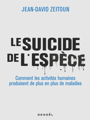 cover image of Le suicide de l'espèce